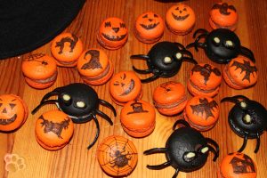 macarons araignées et citrouilles pour fêter Halloween