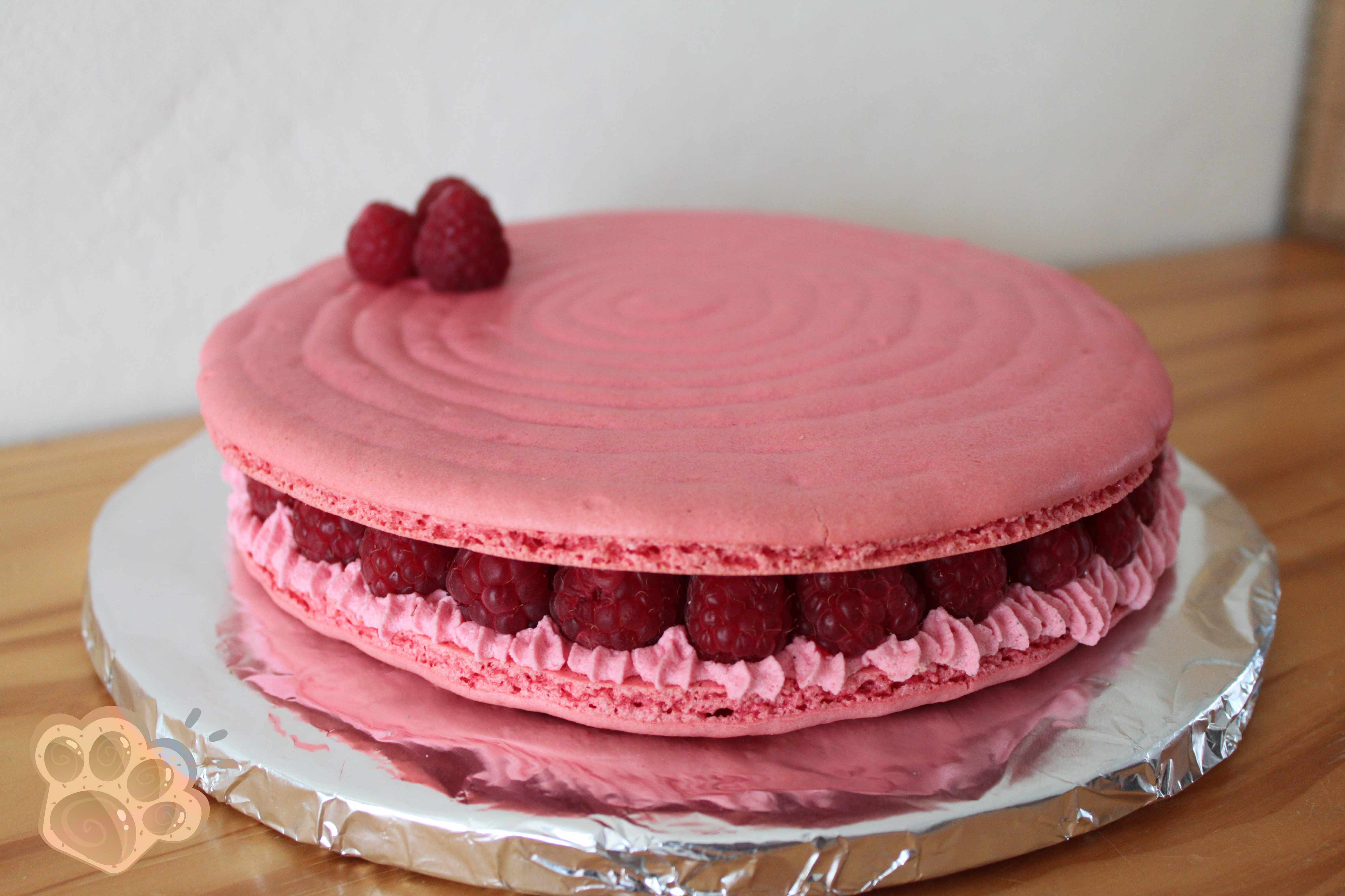 Macaron Geant Rond A La Framboise La Pate D Amanda Macaron Geant Rond A La Framboise La Pate D Amanda