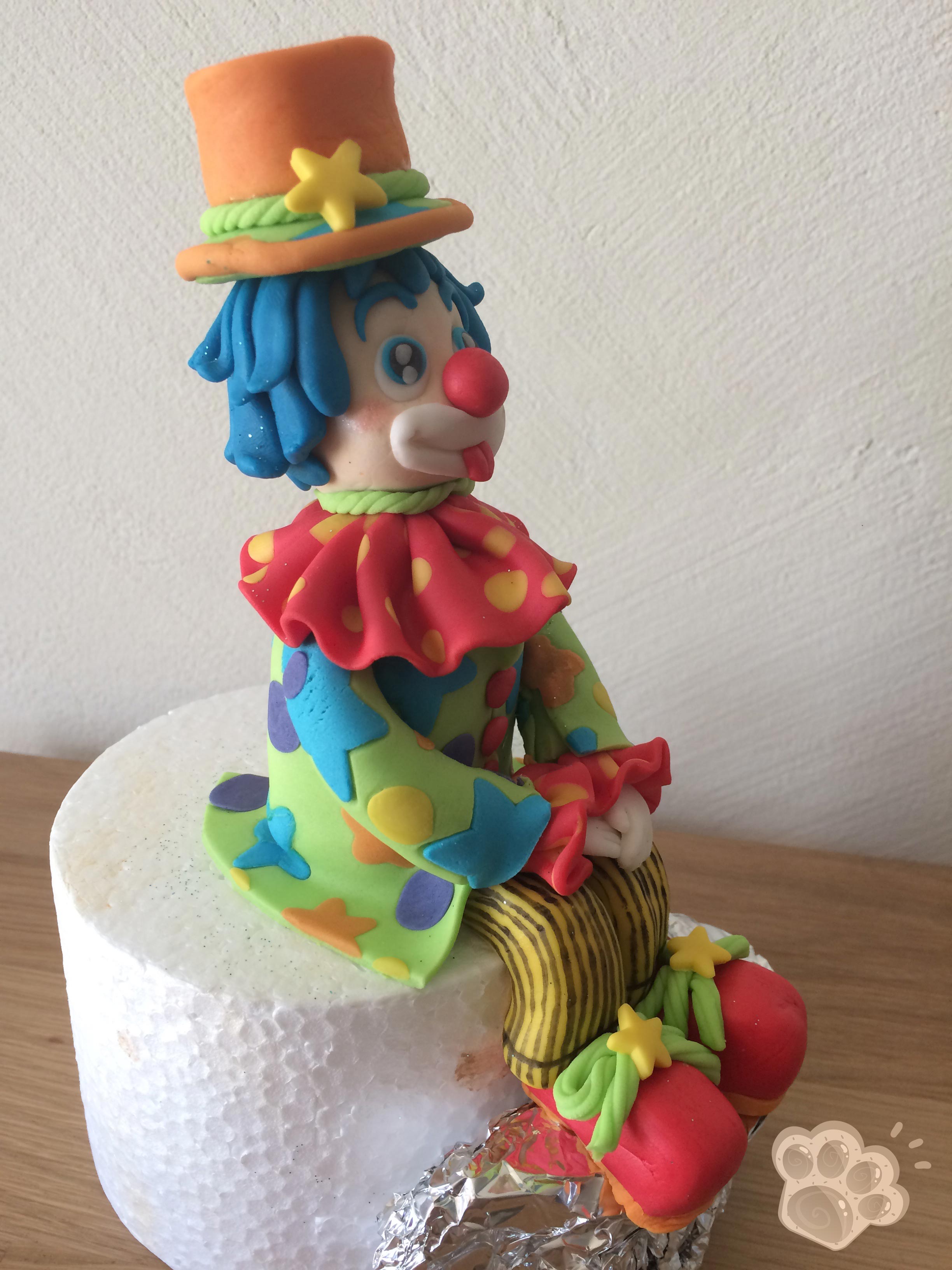 FIGURINE DECOR DE GATEAU,6--Décoration de gâteau en forme de Clown