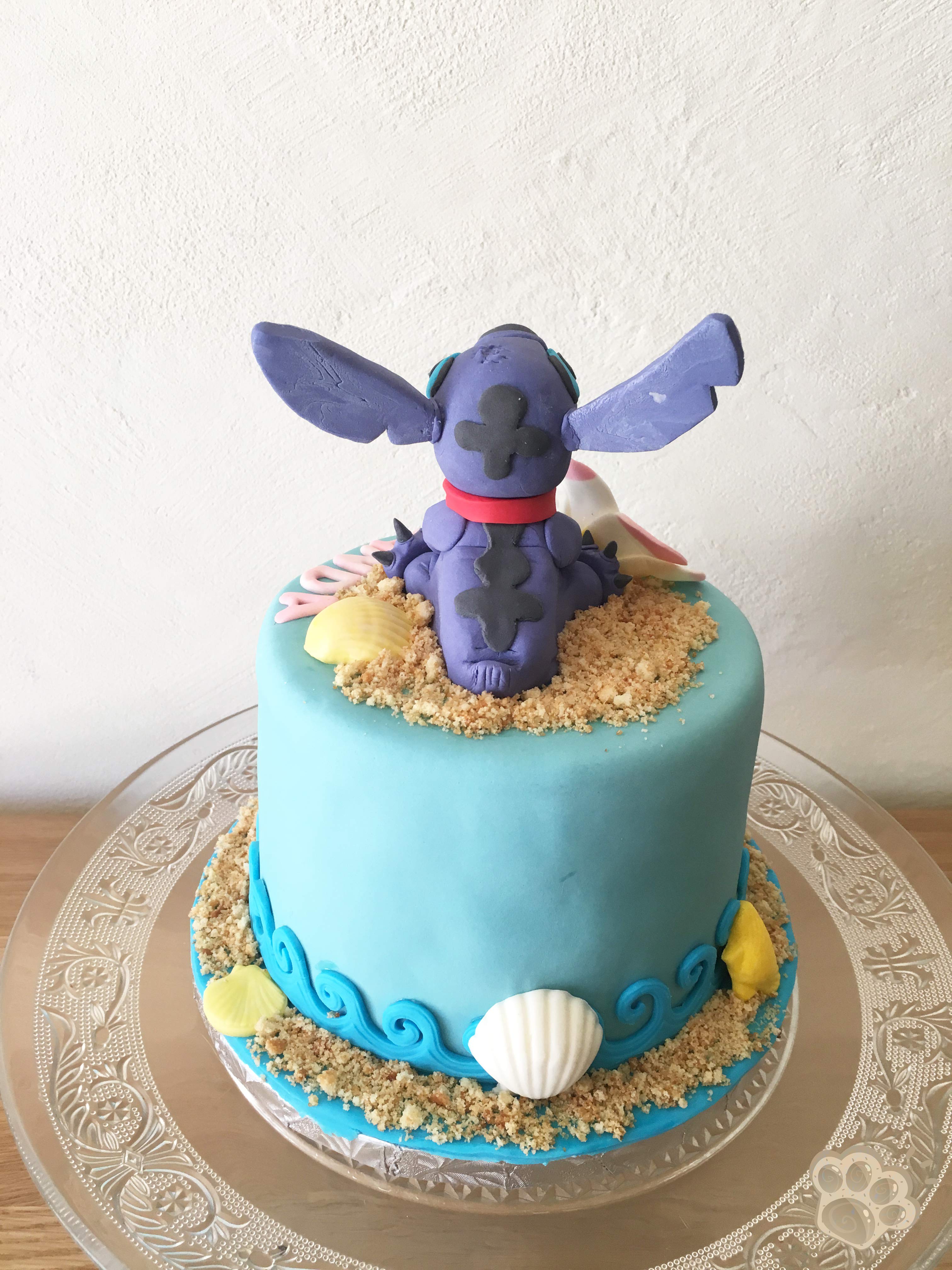 Gâteau Stitch pour mon anniversaire La pâte d