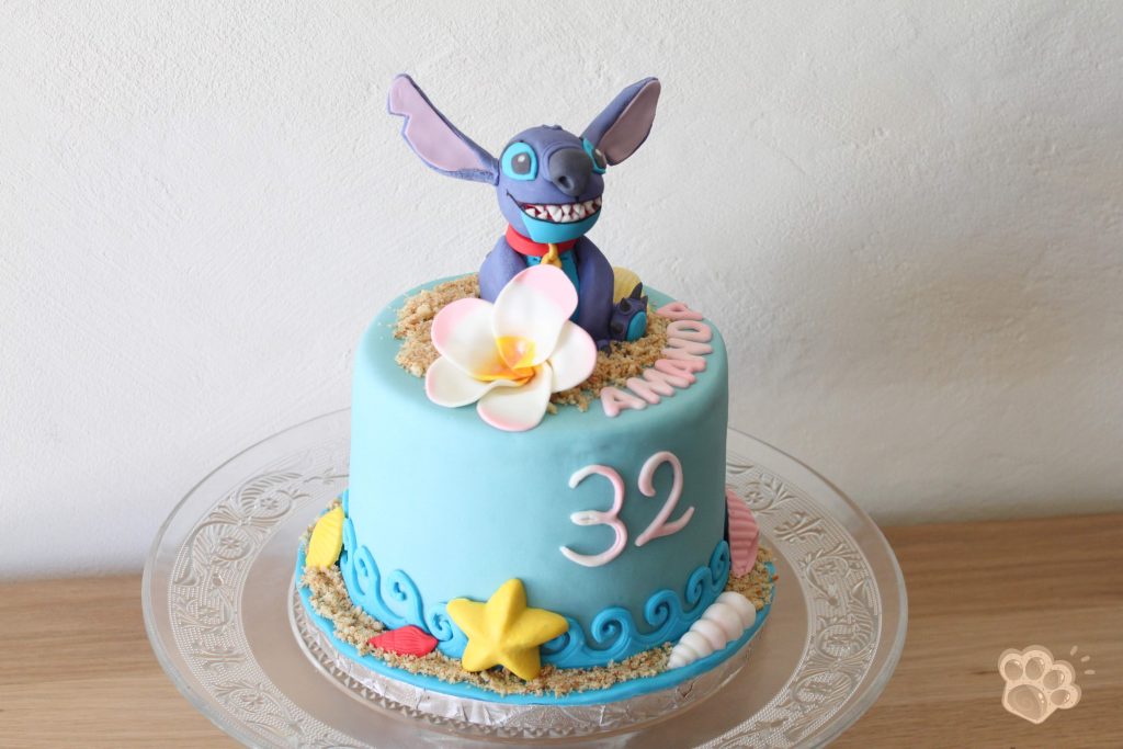 Gâteau Stitch pour mon anniversaire La pâte d