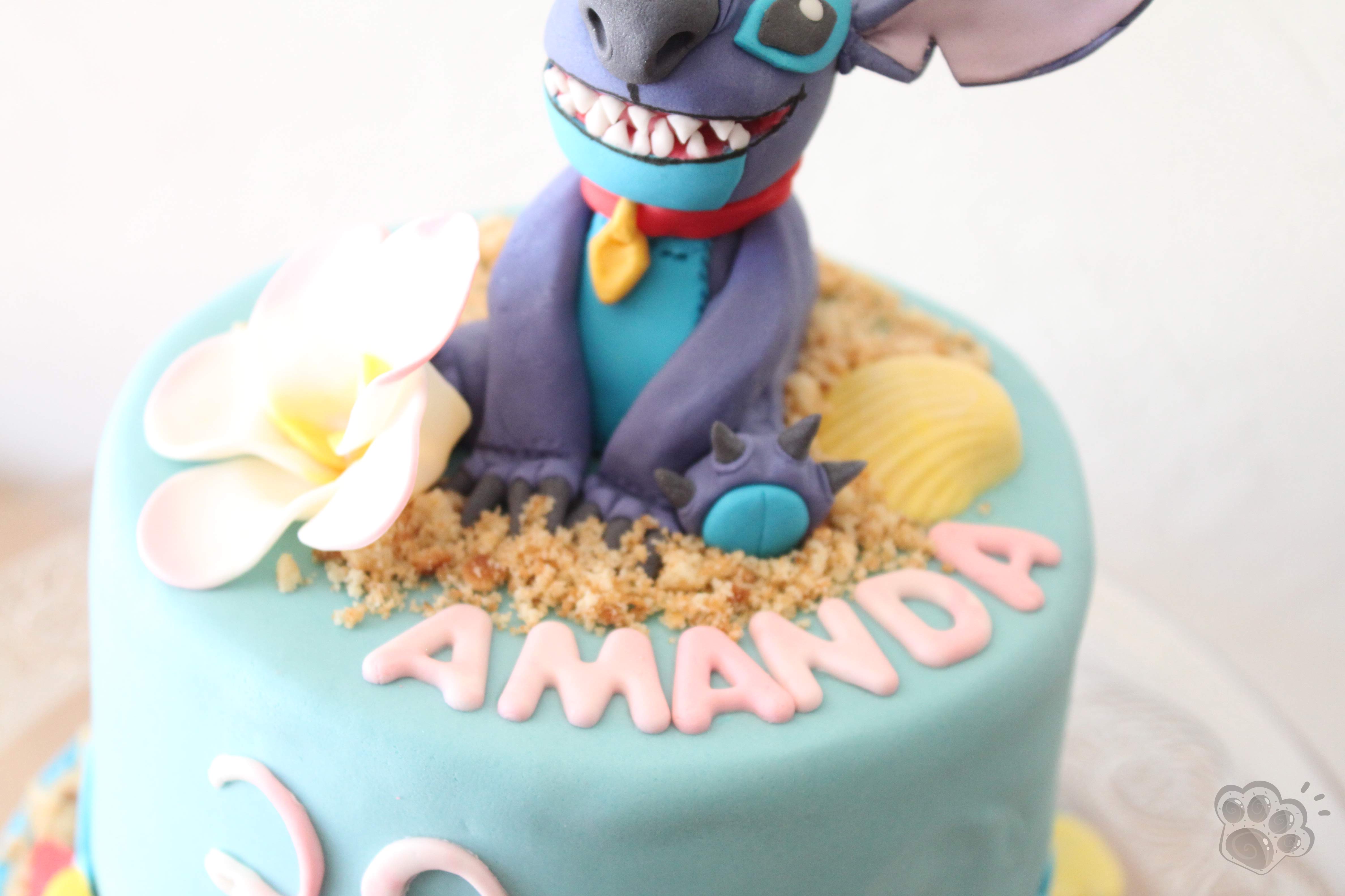 Gâteau Stitch pour mon anniversaire La pâte d