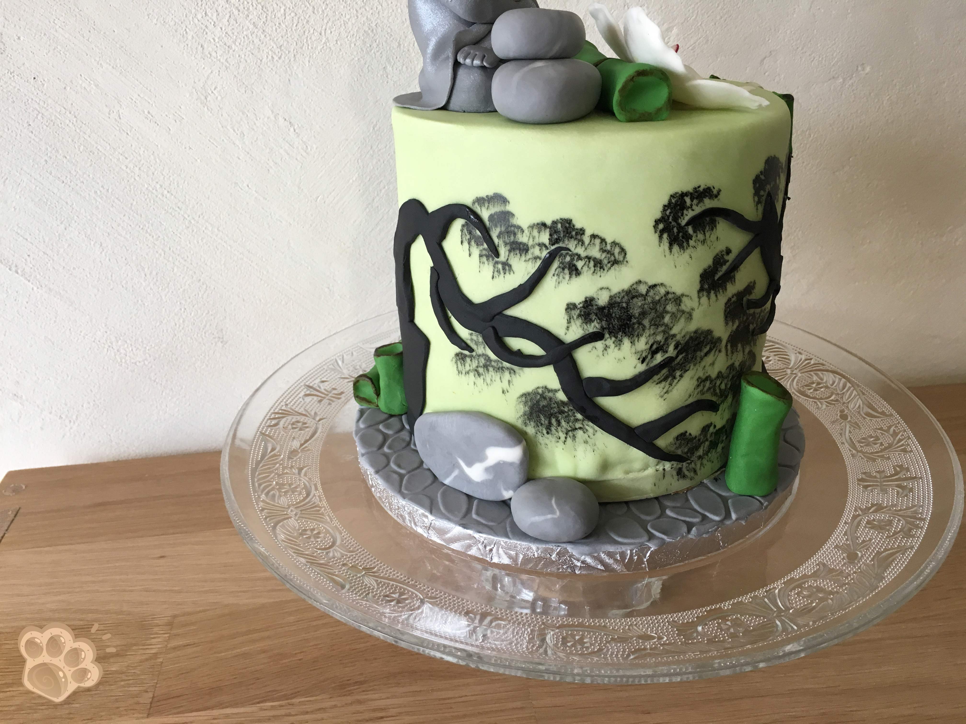 Gateau D Anniversaire Zen Avec Un Bouddha La Pate D Amanda Gateau D Anniversaire Zen Avec Un Bouddha La Pate D Amanda