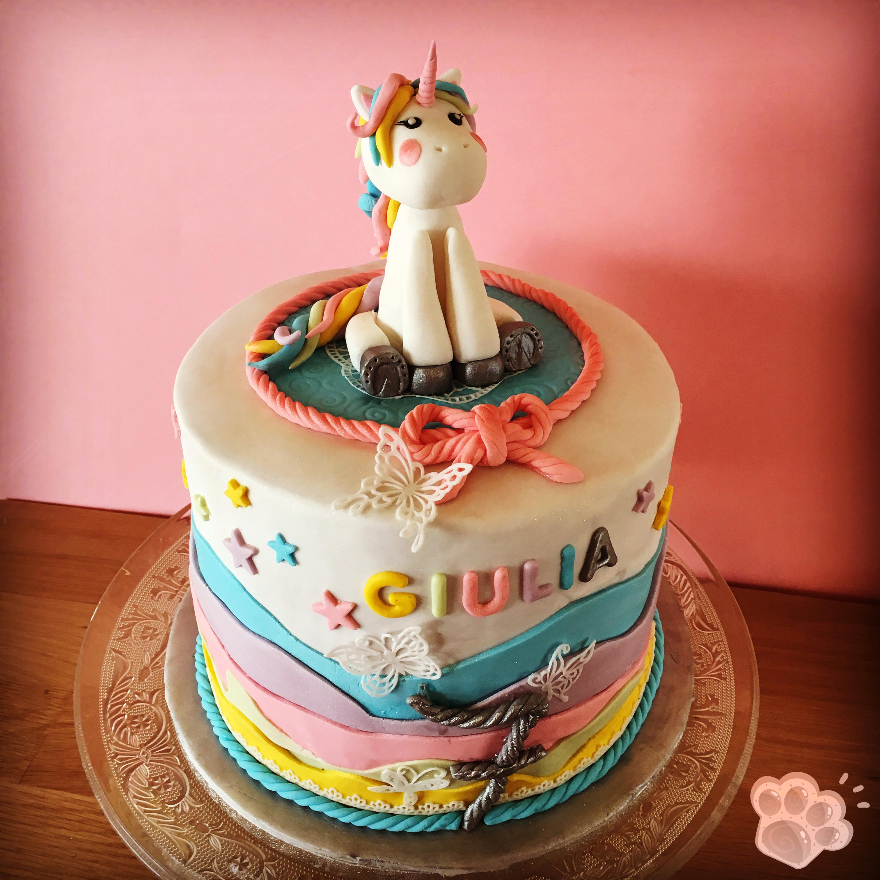 Gateau Licorne Pastel La Pate D Amanda