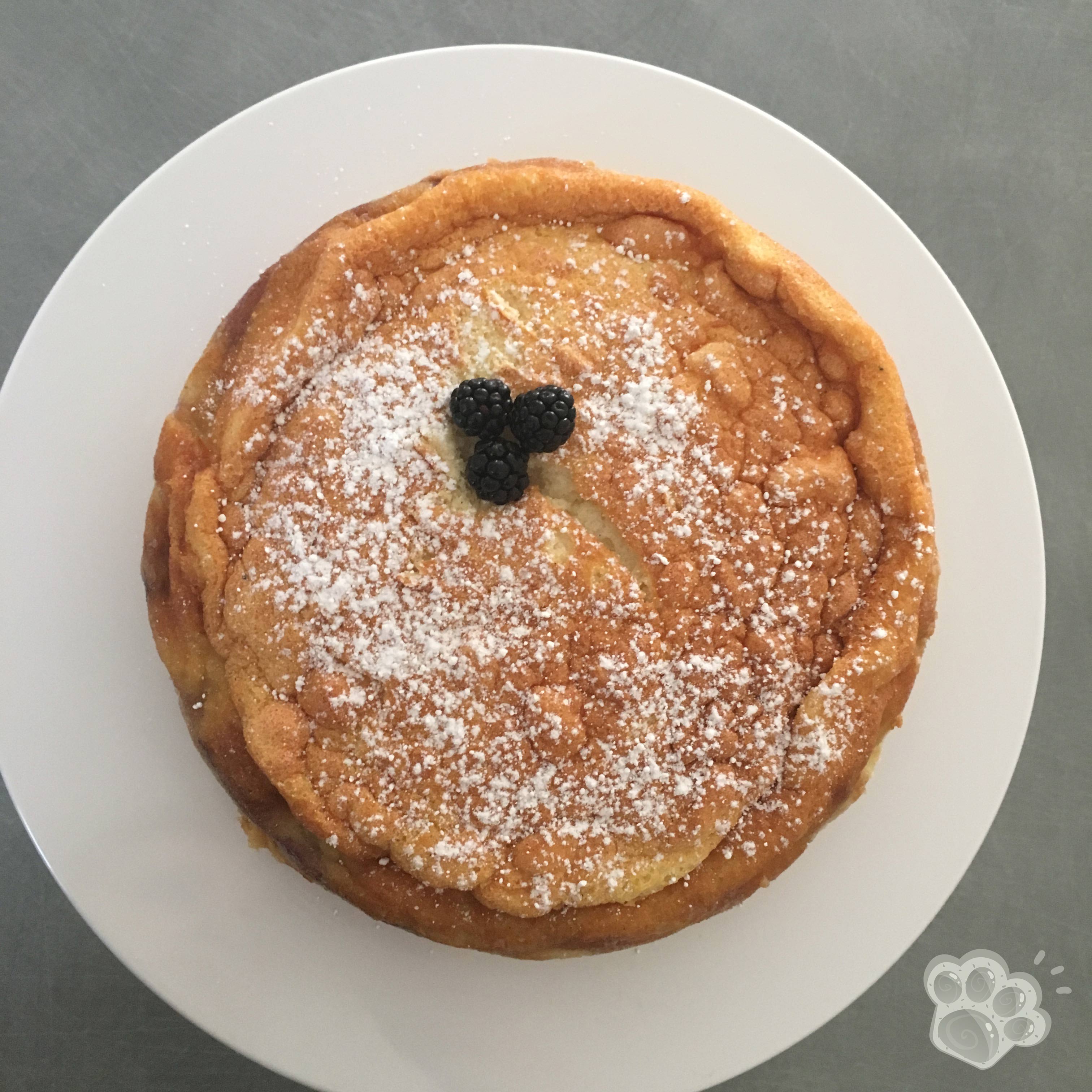 gâteau magique aux mûres